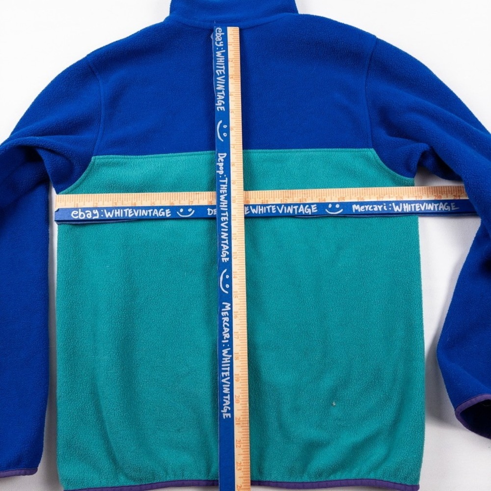 Patagonia Snap T Synchilla Fleece Pullover Mens S Teal Blue Purple Rare Retro - Picture 5 of 10